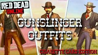 GUNSLINGER OUTFITS Red Dead Online Cigarette Card Edition [upl. by Tremml839]