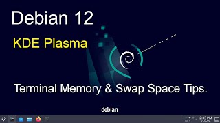 Debian 12  KDE Plasma  Displaying Free Memory amp Swap [upl. by Cook]