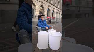 Bucket drumming drummer bucketdrumming drums [upl. by Keithley]