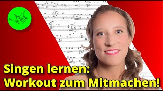 Singen lernen für Anfänger amp Workout zum Mitmachen [upl. by Nats]