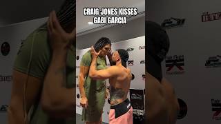 Craig Jones kisses Gabi Garcia at faceoffs and the fight is now cancelled 😳 [upl. by Olvan]