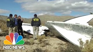 Virgin Galactic SpaceShipTwo Crash Investigated  NBC News [upl. by Keil]