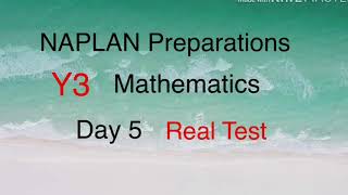 NAPLAN Preparations Year 3 Mathematics Day 5 [upl. by Chretien]