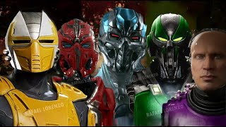 MORTAL KOMBAT CYBER NINJAS CYRAX SEKTOR SMOKE SUBZERO REPTILE Evolution Skins Costumes MK3  MK1 [upl. by Abramson213]