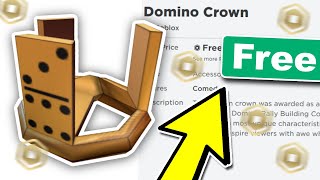 How To Get A quotDomino Crownquot For Free ROBLOX Promo Code [upl. by Ahsyad]