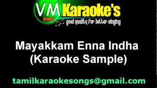 Mayakkam Enna Karaoke [upl. by Nirre]