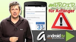 Deutsche Sprachbefehle mit Google now  Android für Anfänger Folge 6 GER [upl. by Nudd]