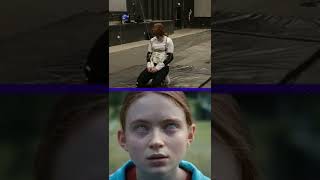 Sadie Sink levitation behind the scenes of Stranger Things shorts [upl. by Gisser]