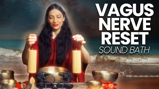 Vagus Nerve Reset  Healing Frequency  Sound Bath Meditation [upl. by Leigh837]