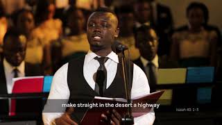 Comfort ye Every Valley Handels Messiah Gramophone Chorus feat Ebenezer ANTWI [upl. by Aitnas580]