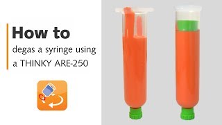 How to degas a syringe using a THINKY mixing and degassing machine [upl. by Bernarr]