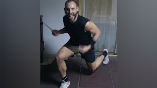 My new music cardio leg workout video  AEROFIT 12 StickFitness by koullis21 Το κουταλατο 🤣 [upl. by Selimah233]