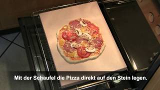 Pizzastein im Backofen [upl. by Ahsieuqal]