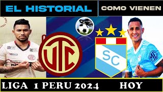 UTC vs Sporting Cristal Datos y Como Vienen  Liga 1 Perú [upl. by Grantley]