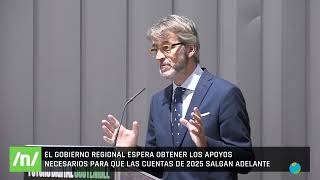 03102024 El consejero de Economía optimista ante los presupuestos regionales de 2025 [upl. by Uuge481]