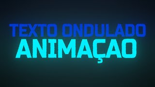 Como fazer texto ondulado no after effects [upl. by Ayojal747]