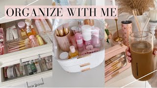 ORGANIZE WITH ME NEW MAKEUP ORGANIZER💕VLOG 14 [upl. by Lila]