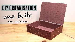 DIY une jolie boîte en carton avec couvercle [upl. by Eusadnilem662]