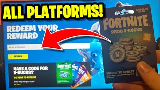 How to REDEEM Fortnite VBUCKS CODE on ALL Platforms FULL GUIDE [upl. by Oemor825]