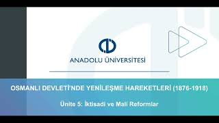 OSMANLI DEVLETİNDE YENİLEŞME HARKETLERİ 18761918 ÜNİTE 5 [upl. by Ethe]