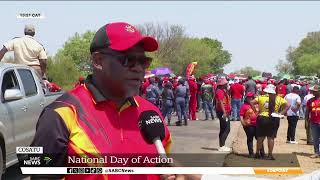 COSATU Strike  Workers march to Sonoma Investment Corporation Farm in Komatipoort Mpumalanga [upl. by Noevad]