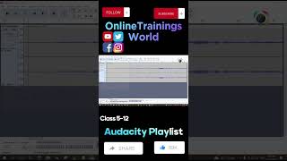 Remove Background Noise from Audio using Audacity Class 512 OnlineTrainingsWorld onlineediting [upl. by Dusen898]