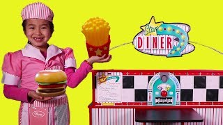 Jannie Pretend Play with Diner Toy Set [upl. by Nnahgaem689]