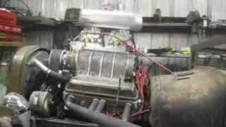 rat rod sbc blower blown bbc 671 supercharger ford [upl. by Yaf]