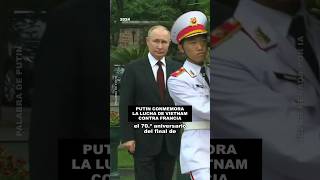 Homenaje de Putin a soldados caídos vietnamitas en guerra contra el Imperio francésputin rusia [upl. by Shing]