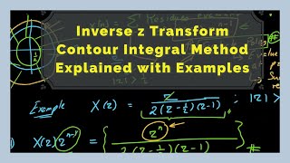 Inverse z Transform  Contour Integral Method with Examples  45a [upl. by Hgielsa]