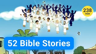 52 Bible Stories  4 hours of interesting Bible stories with Gracelink animations [upl. by Annavoig337]