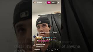 Jaden Hossler Instagram live  12 April 2021 [upl. by Sorcim]