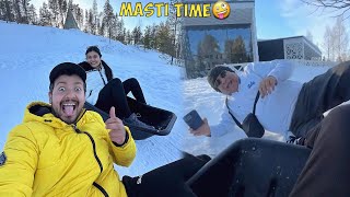 SNOW SLIDING GONE WRONG 😨  INSANE CHILDHOOD STORIES 🤪🔥 [upl. by Aehr328]