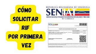 Cómo Solicitar Rif por primera Vez [upl. by Akcira858]