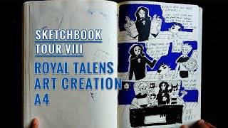 Sketchbook Tour No VIII  Royal Talens Art Creation A4 sketchbook royaltalens goldenartistcolors [upl. by Haianeb860]