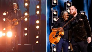 Tracy Chapman Luke Combs’ Grammys performance of ‘Fast Car’ gets standing ovation [upl. by Norad]