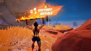 NEW HELMET OFF CINDER SKIN IN FORTNITE PS5  A VICTORY ROYALE WIN SOLO [upl. by Kerry]