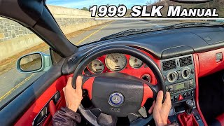 1999 Mercedes Benz SLK 230 RENNtech  5 Speed Manual POV Binaural Audio [upl. by Enahsed]