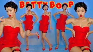 Betty Boop aka Esther Jones Halloween Makeup amp Outfit  Last Minute Costume Ideas 2023 bettyboop [upl. by Notna]