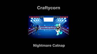 Nightmare Catnap vs Craftycorn  Meme Battle [upl. by Annis]