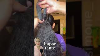 PEINADO TRENZA CADENA EN CABELLO AFRO estilismoperu peinadosfaciles belleza trenzacadena [upl. by Novj82]