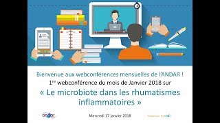 01 « Le microbiote dans les rhumatismes inflammatoires » par le Pr Thierry SCHAEVERBEKE [upl. by Barnie]