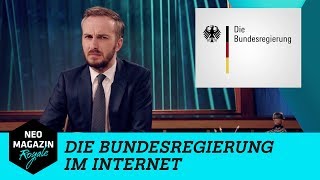 Die Bundesregierung im Internet  NEO MAGAZIN ROYALE mit Jan Böhmermann  ZDFneo [upl. by Aroc]