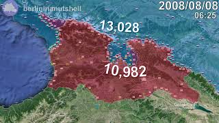 The RussoGeorgian War with units Every Day [upl. by Anirt150]