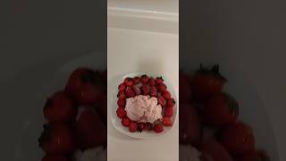 Strawberry jello dish with ice cream [upl. by Natty]