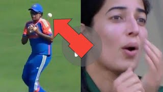 Alia Riaz Gave Shocking Reaction After Asha Sobhana Drop Easy Catch of Muneeba Ali In PAKW vs INDW [upl. by Everara78]