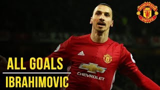 Zlatan Ibrahimovic  All the Premier League Goals 1617  Manchester United [upl. by Roz165]