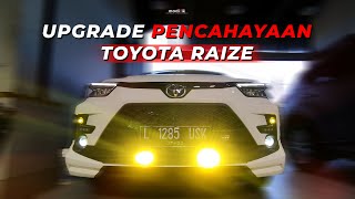 BIKIN PENERANGAN TOYOTA RAIZE MAKIN TERANG  Pasang Mini Projie amp Projie Foglamp Toyota Raize [upl. by Artus150]