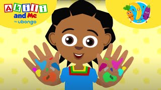 I love to be clean Wash away germs  Compilations from Akili and Me  African Educational Cartoons [upl. by Adnohr]