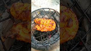 বেস্ট বারবিকিউচুলায় ঘরে থাকা মসলা দিয়ে। Chicken BBQ recipe shorts [upl. by Anirrak]